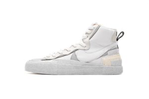 BV0072-100 Sacai x Nike Blazer Mid White Grey