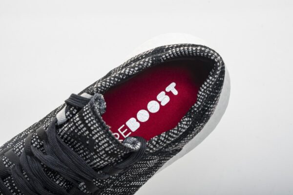 Adidas Pure Boost GO "Carbon/Core Black/Power Red" AH2323 - Image 4