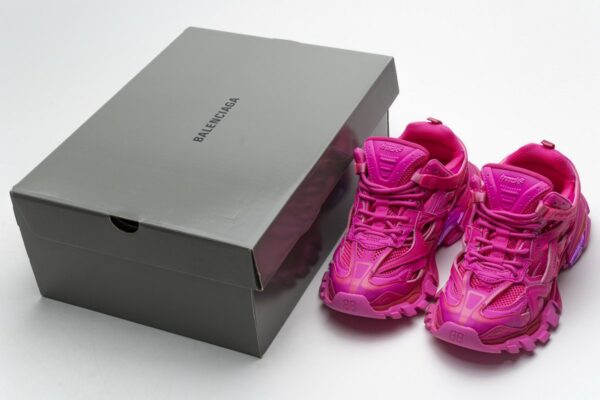 568615 W2FC1 5845 Blenciaga Track 2 Sneaker Fluo Pink - Image 3