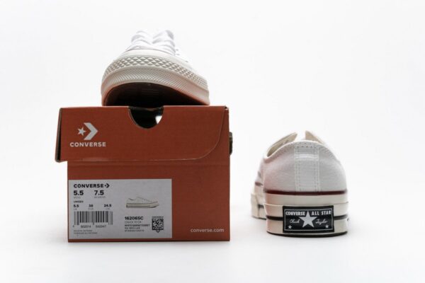 161209C Fragment x Moncler Converse CTAS LIFT OX Black White - Image 2