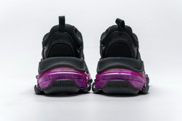 544351 W09O1 0829 Balenciaga Triple S Black Plum Red - Image 7
