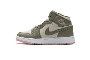 555112-225 Air Jordan 1 Mid GS Trooper Bleached Coral