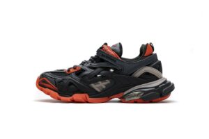 570391 W2GN1 2002 Blenciaga Track 2 Sneaker Dark Grey Orange