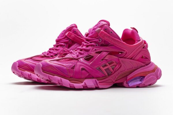 568615 W2FC1 5845 Blenciaga Track 2 Sneaker Fluo Pink - Image 6