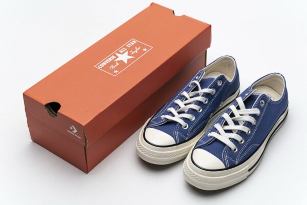 162064C Converse Chuck 70 OX True Navy Black Egret - Image 4