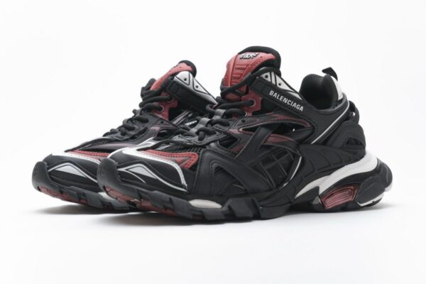 568615 W2GN3 6000 Blenciaga Track 2 Sneaker Burgundy - Image 6