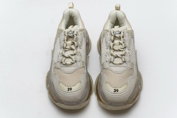 544351 W09O1 2178 Balenciaga Triple S Champagne - Image 4