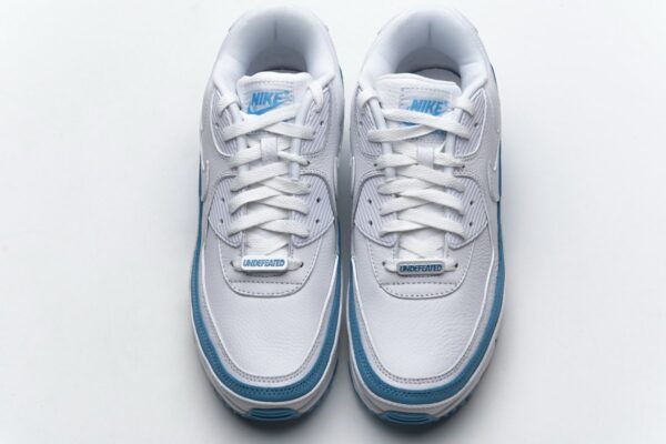 CJ7197-102 Undefeated x Nike Air Max 90 White Blue - Image 4