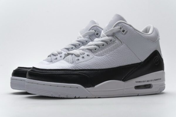 DA3595-100 Fragment Design x Air Jordan 3 Black White - Image 6