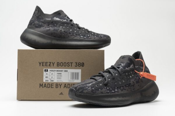 FU8680 adidas Yeezy Boost 380 Black Grey Real Boost - Image 8