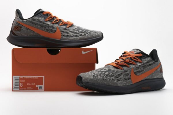 CI2074-001 Nike Air Zoom Pegasus 36 Grey Orange - Image 2