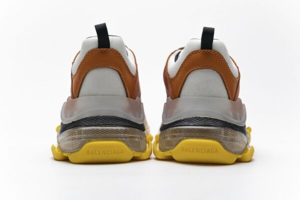 541624 W09E1 1766 Balenciaga Triple S Black Orange - Image 9