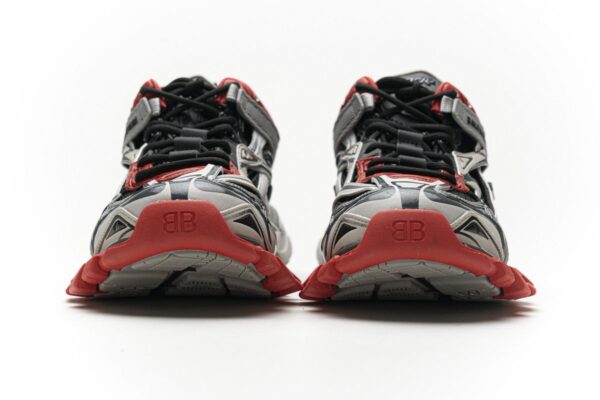 570391 W2GN3 1003 Blenciaga Track 2 Sneaker Grey Red - Image 5