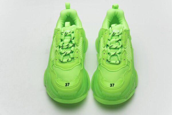 544351 W09O1 3802 Balenciaga Triple S Fluorescent Green - Image 2