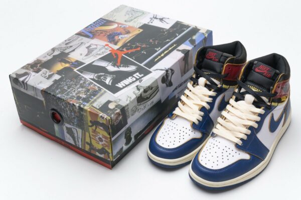 BV1300-146 Air Jordan 1 Retro High Union Los Angeles Blue Toe - Image 3