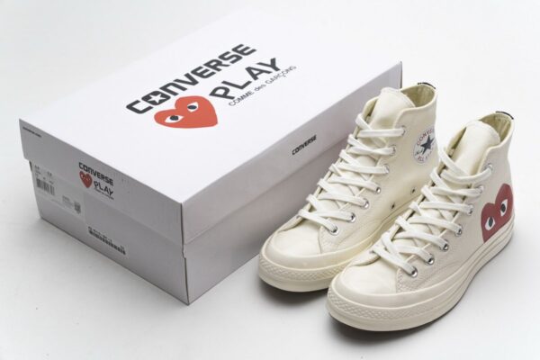 150205C CDG Play x Converse Chuck Taylor All Star 70 High Top - Image 3