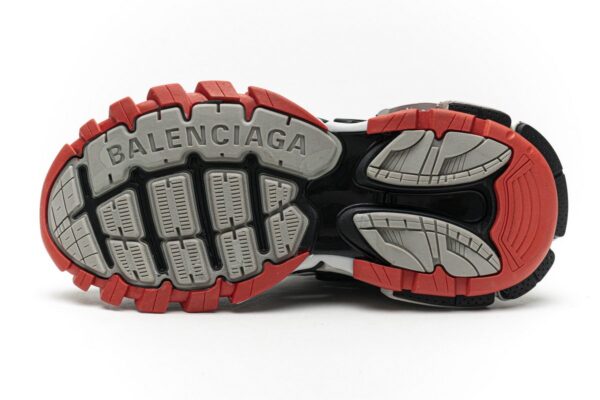 570391 W2GN3 1003 Blenciaga Track 2 Sneaker Grey Red - Image 8