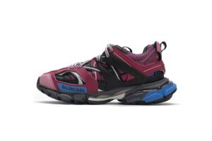 542436 W1GB7 5482 Balenciaga Tess S.Black Purplish Red