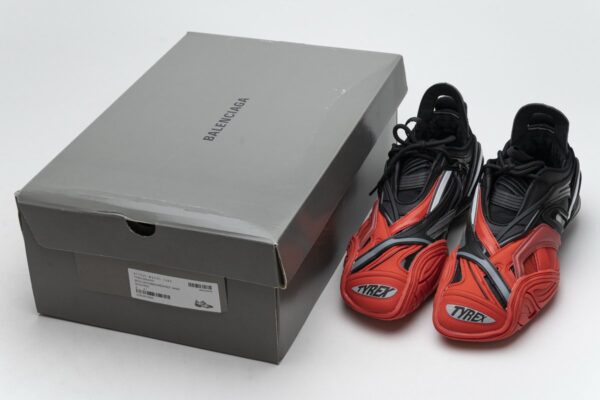 Balenciaga Tyrex 5.0 Sneaker Black Red - Image 9