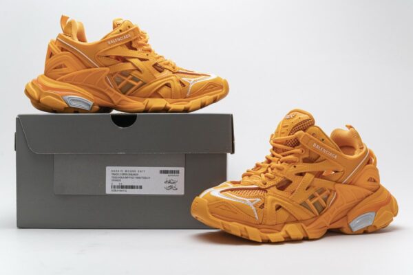 568615 W2GN5 5817 Blenciaga Track 2 Sneaker Orange - Image 2
