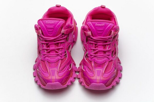 568615 W2FC1 5845 Blenciaga Track 2 Sneaker Fluo Pink - Image 4
