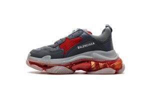 544351 W09O1 2262 Balenciaga Triple S Grey Red