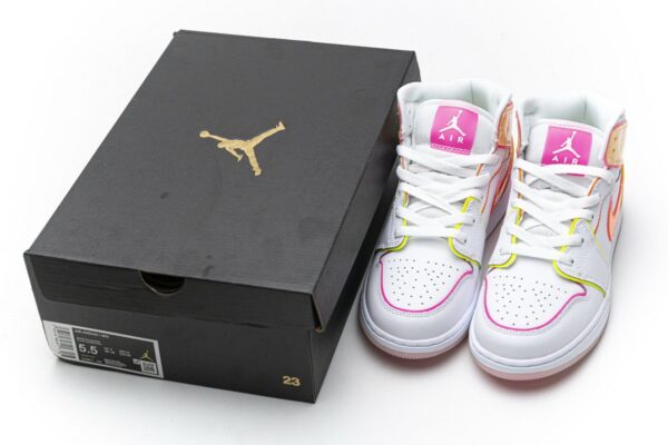 CV4611-100 Air Jordan 1 Mid GS “Edge Glow” - Image 3