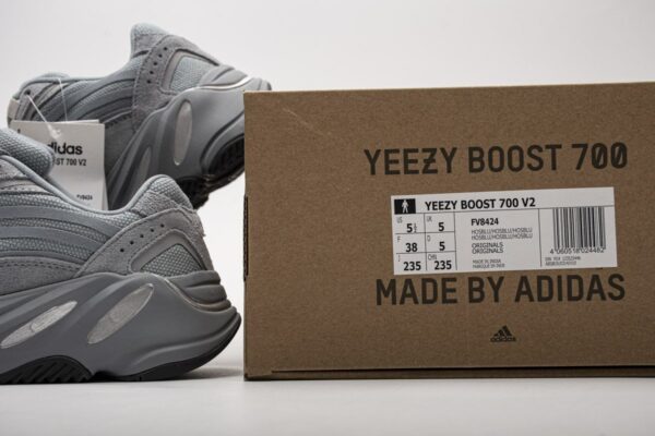 FV8424 adidas Yeezy Boost 700 V2 “Hospital Blue”Real Boost - Image 8