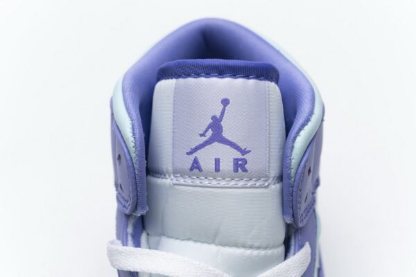 554725-500 Air Jordan 1 Mid Purple Aqua Blue - Image 9