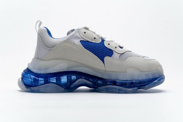 541624 W09E1 1772 Balenciaga Triple S White Blue - Image 8