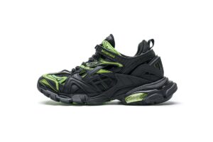 568615 W2GN1 1012 Blenciaga Track 2 Sneaker Black Green