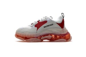 544351 W09E1 4552 Balenciaga Triple S White Red