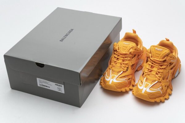568615 W2GN5 5817 Blenciaga Track 2 Sneaker Orange - Image 3