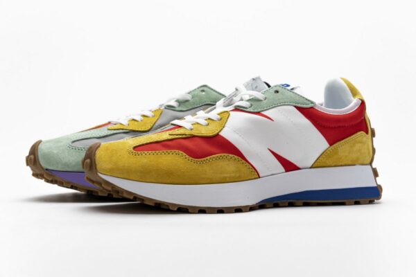 NB327LAB New Balance White Red Yellow - Image 6
