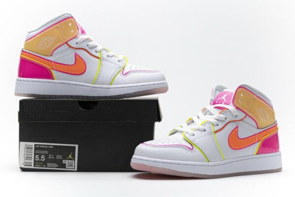 CV4611-100 Air Jordan 1 Mid GS “Edge Glow” - Image 2