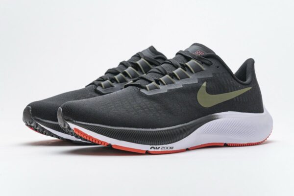 BQ9646-004 Nike Air Zoom Pegasus 37 Black Medium Olive Aqua - Image 6