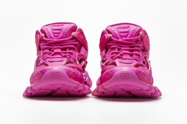 568615 W2FC1 5845 Blenciaga Track 2 Sneaker Fluo Pink - Image 5