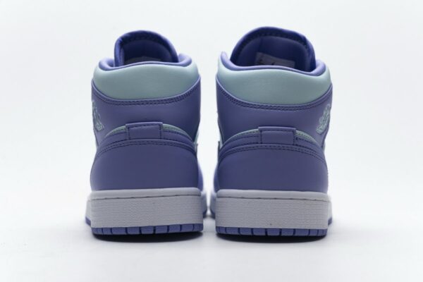 554725-500 Air Jordan 1 Mid Purple Aqua Blue - Image 7