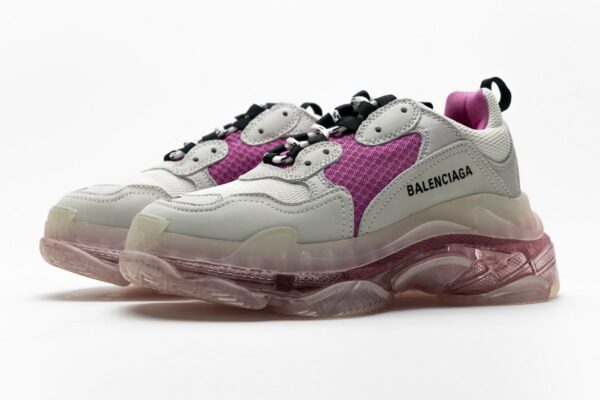 544351 W09E1 1633 Balenciaga Triple S Purple Red - Image 9