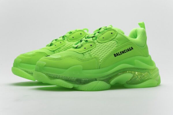 544351 W09O1 3802 Balenciaga Triple S Fluorescent Green - Image 6