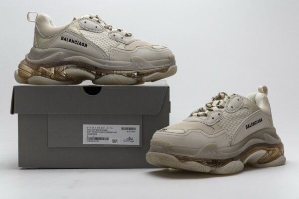 544351 W09O1 2178 Balenciaga Triple S Champagne - Image 2