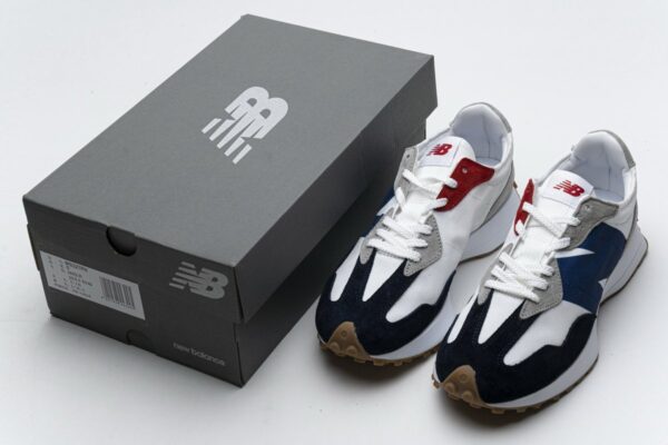 MS327PH New Balance White Blue Red - Image 3