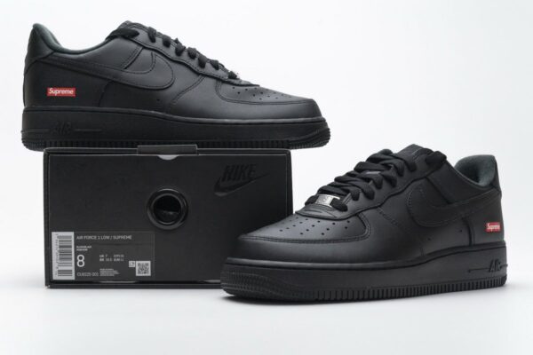 CU9225-001 Supreme x Nike Air Force 1 Low Black - Image 2