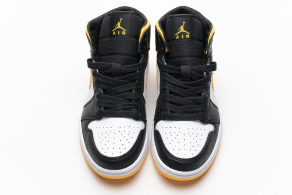 CV5276-107 Air Jordan 1 Mid SE Laser Orange Black - Image 4