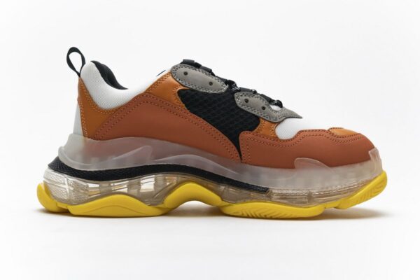 541624 W09E1 1766 Balenciaga Triple S Black Orange - Image 2