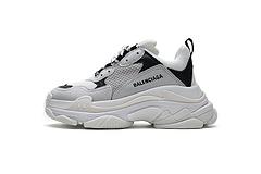 584088 W06E2 1769 Balenciaga Triple S Black Grey