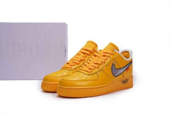 Off-White x Nike Air Force 1 Low University Gold - Image 3