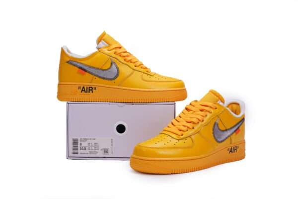 Off-White x Nike Air Force 1 Low University Gold - Image 2