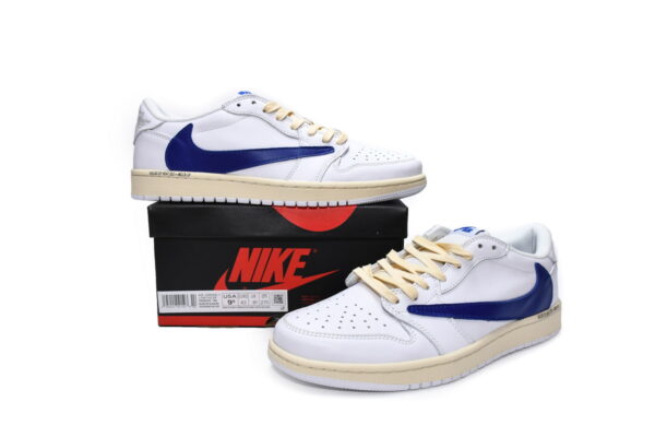DM6839-186 Travis Scott x Air Jordan 1 Low WhiteBlue - Image 3