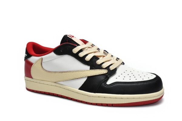 DM7866-166 Travis Scott x Air Jordan 1 Low Black Red - Image 5